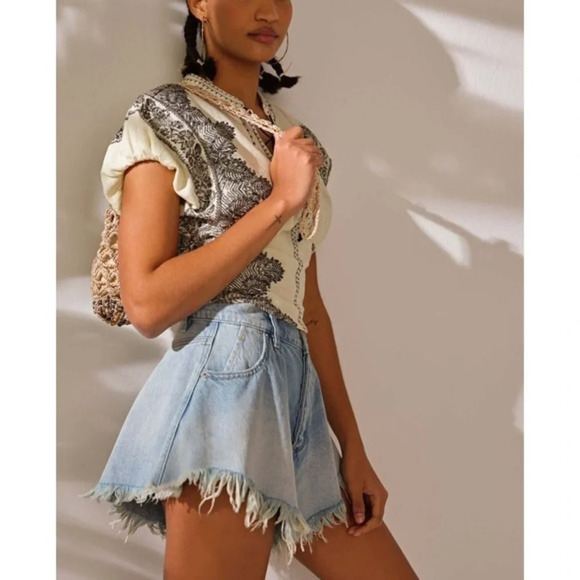 Free People Temecula Blouse / Ivory Combo size  XS - Picture 3 of 12